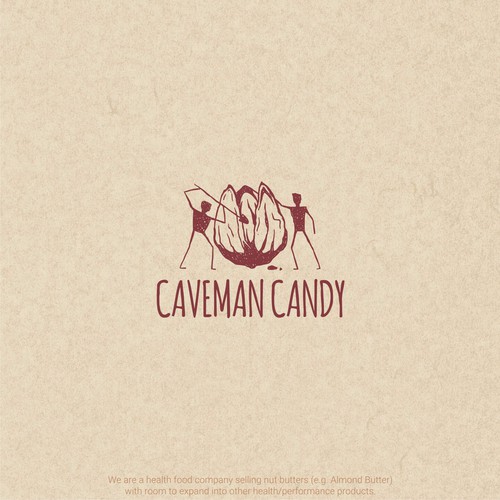 logo design for caveman candy