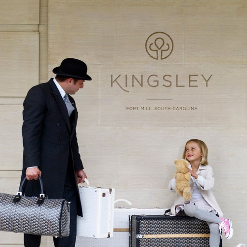 Logo for luxury real estate, Kingsley