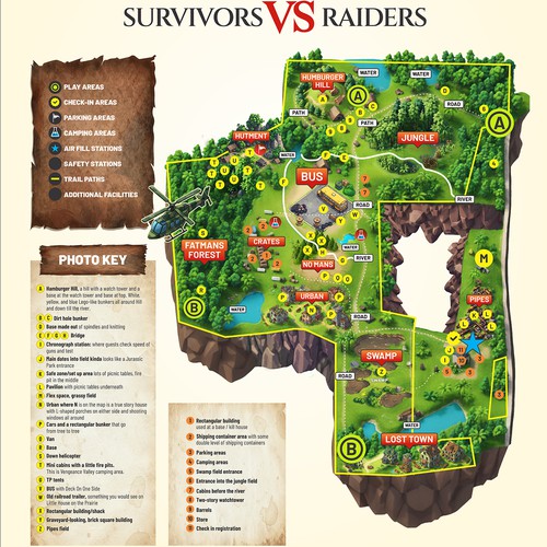 Isometric map for PaintBall