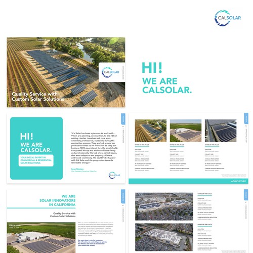 Catalogue template for solar company