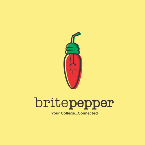 Create an innovative website logo for Brite Pepper
