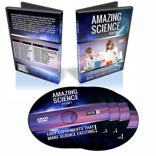 DVD cover design for science video