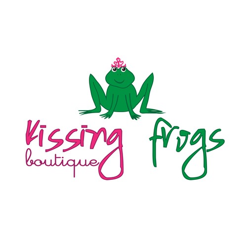 Sometimes you have to kiss a few frogs... Kissing Frogs Boutique needs a logo!