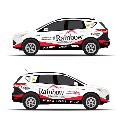 Car branding for communication provider