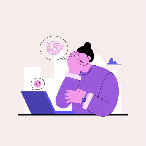 Hand Drawn Flat Mental Heath Illustration 