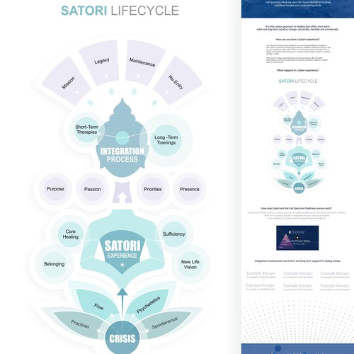 Finalist -Infographic for Satori Lifecycle