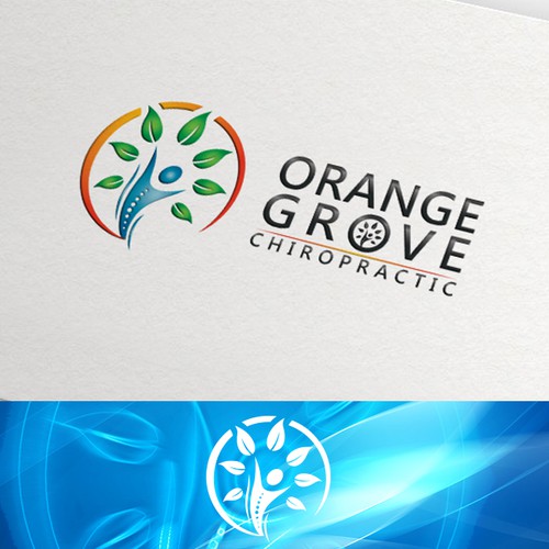 Orange Grove Chiropractic logo design