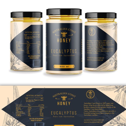 Honey jar label 