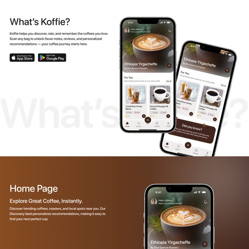 Koffee mobile app