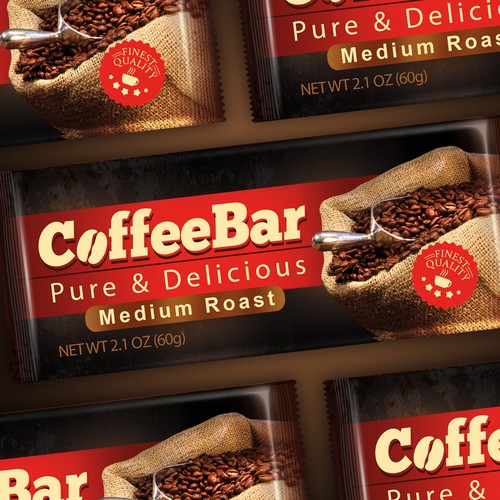 Create a winning logo and package design for a Coffee Energy Bar