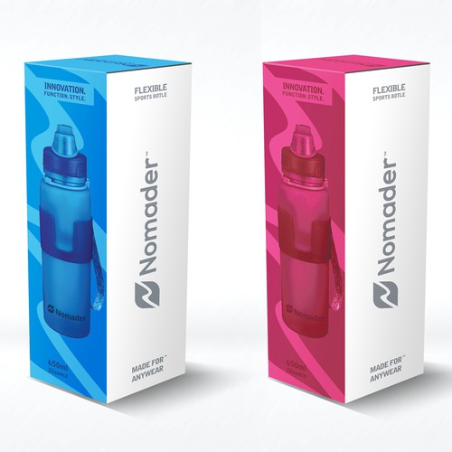 Clean and modern looking package design for Nomader