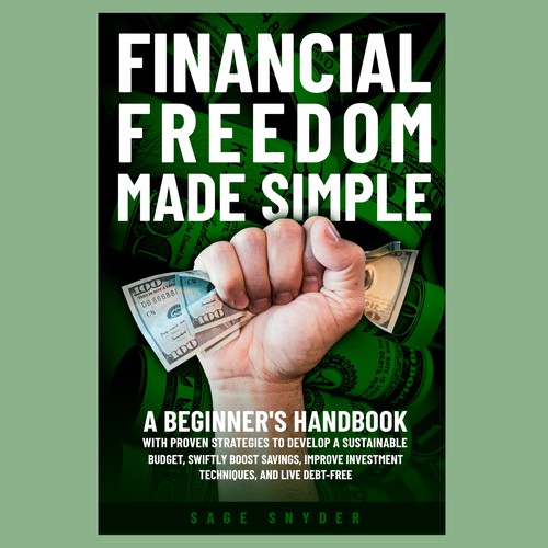 Winner of a financial theme book cover contest