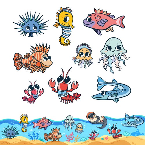 Graphics for Children swimming center