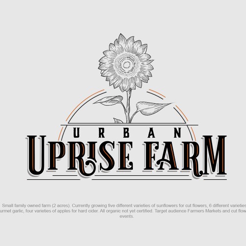 Logo concept for a hip oregon micro farm