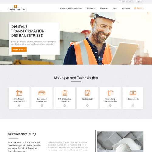 Construction Company Website 