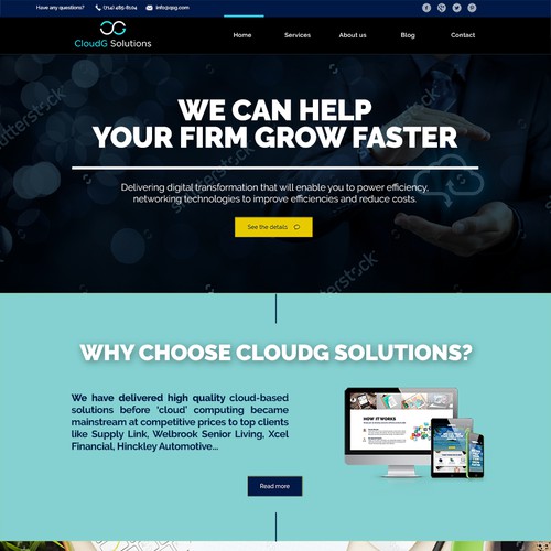 Cloud Solutions IT Website Design