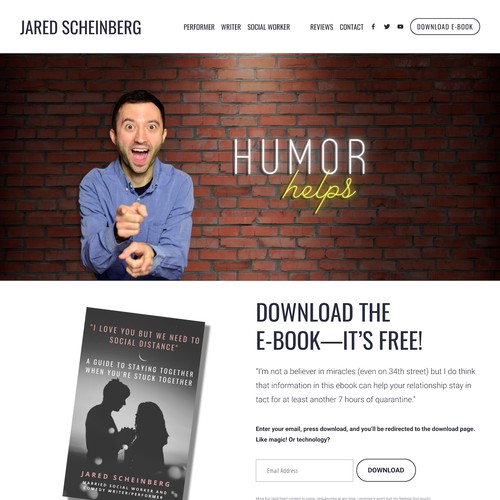 Comedian & Writer Professional Site