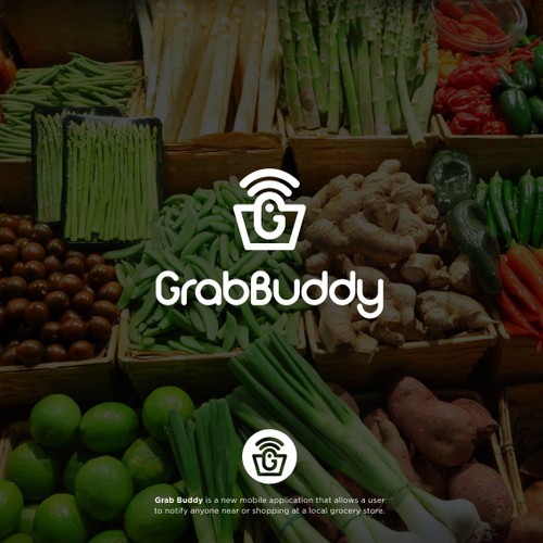 Grab Buddy Logo (Mobile App for Shopping)