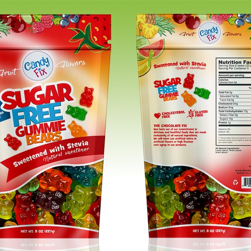 Bag for sugar free gummies