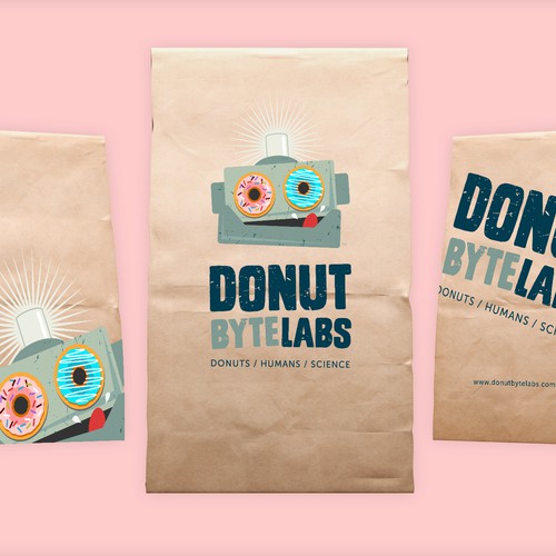 Create Brand Identity for Geeky Donut Robot Food Cart