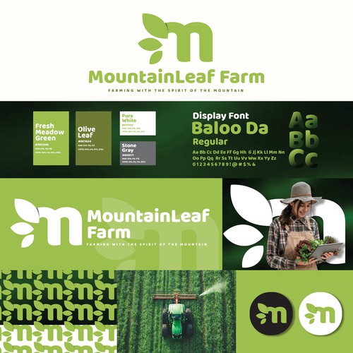 MountainLeaf Farm Logo Design, Branding & Identity