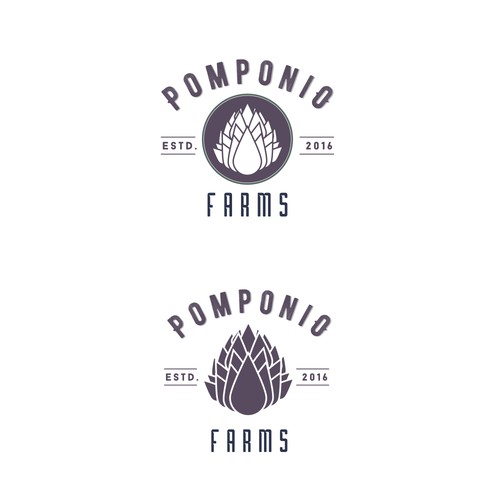 vintage logo for Pomponio Farms