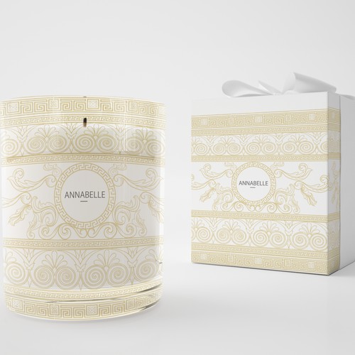 Pattern design for a luxury wax candle range.