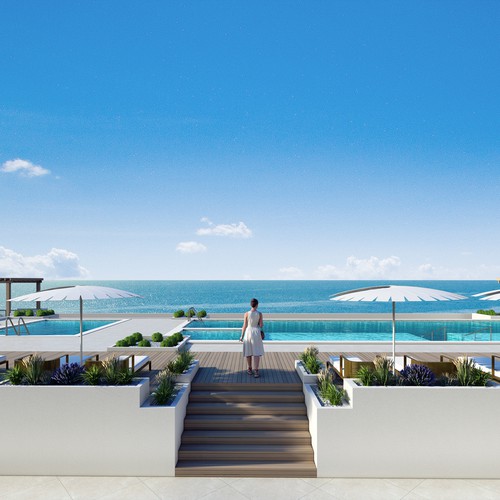 3D rooftop rendering