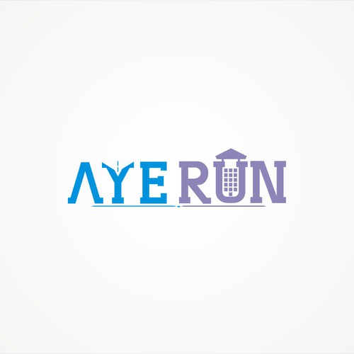 aye run logo concept for aye run