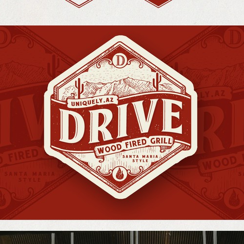 Logo Design for Drive- Wood Fired Grill