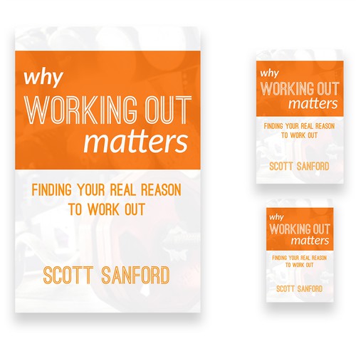 Book cover concept for a book about fitness