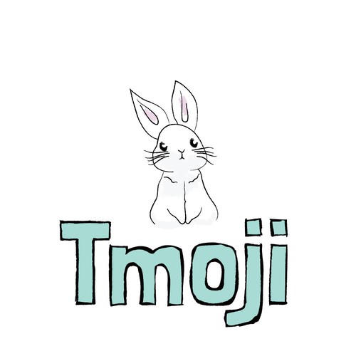 Cute bunny character for logo