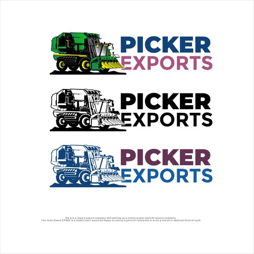 Logo for import Export company