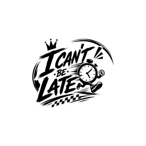 I Can't Be Late Logo Design