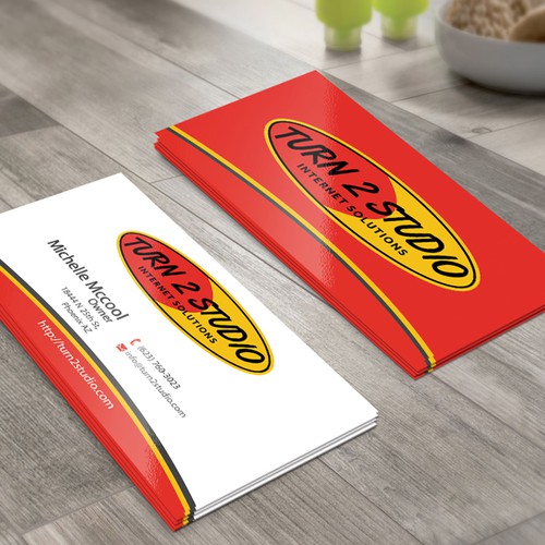 Create a surfer theme business card