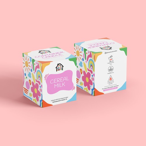 Fun Candle Box Design for Unique Candle Brand