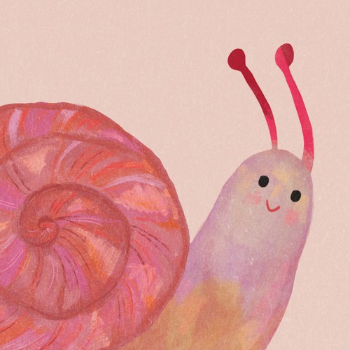 Character design - snail illustration