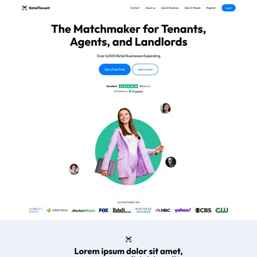Website proposal for Tenant Matchmaker