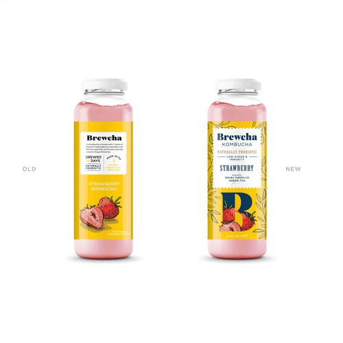 Kombucha label redesign