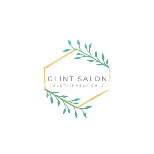 Elegant feminine logo for Glint Salon