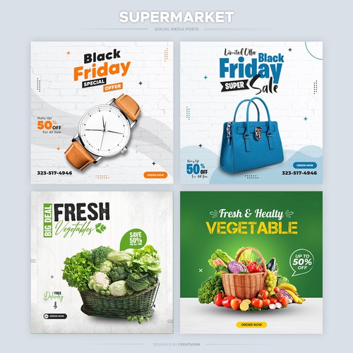 Social Media Ad for Supermarket