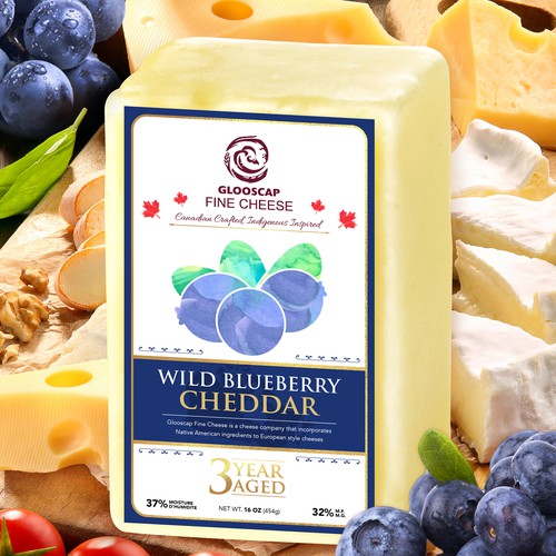 GLOOSCAP FINE CHEESE - Wild Blueberry Cheddar