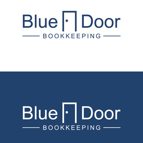 blue door