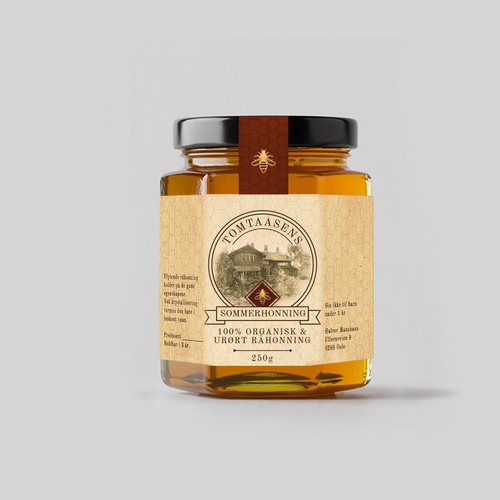 Honey bottle lable design