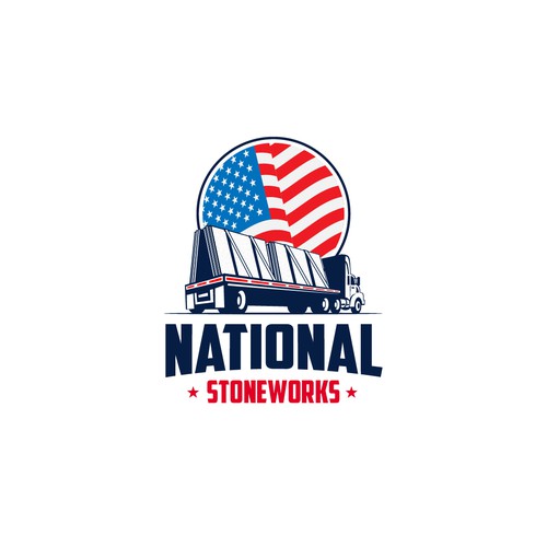 patriotic logo for national stoneworks company