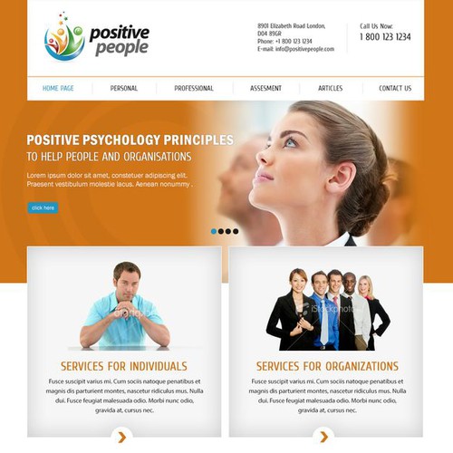 website design for Positive People