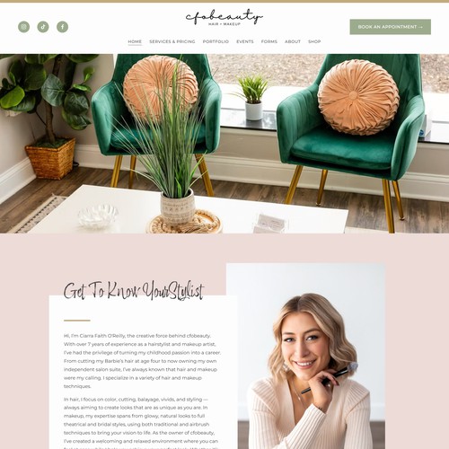 Hair Salon & Make Up Website