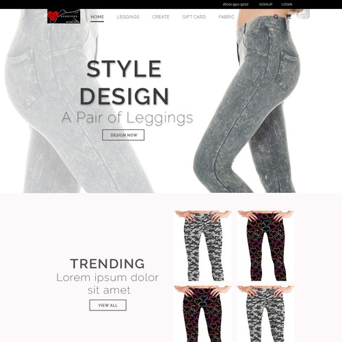 Website for myleggings.com