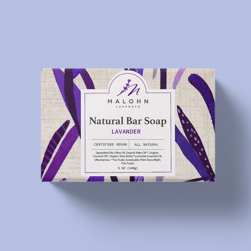 Soap box for Malohn lavender