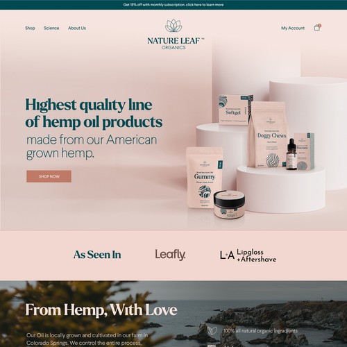 Premium CBD ecommerce website